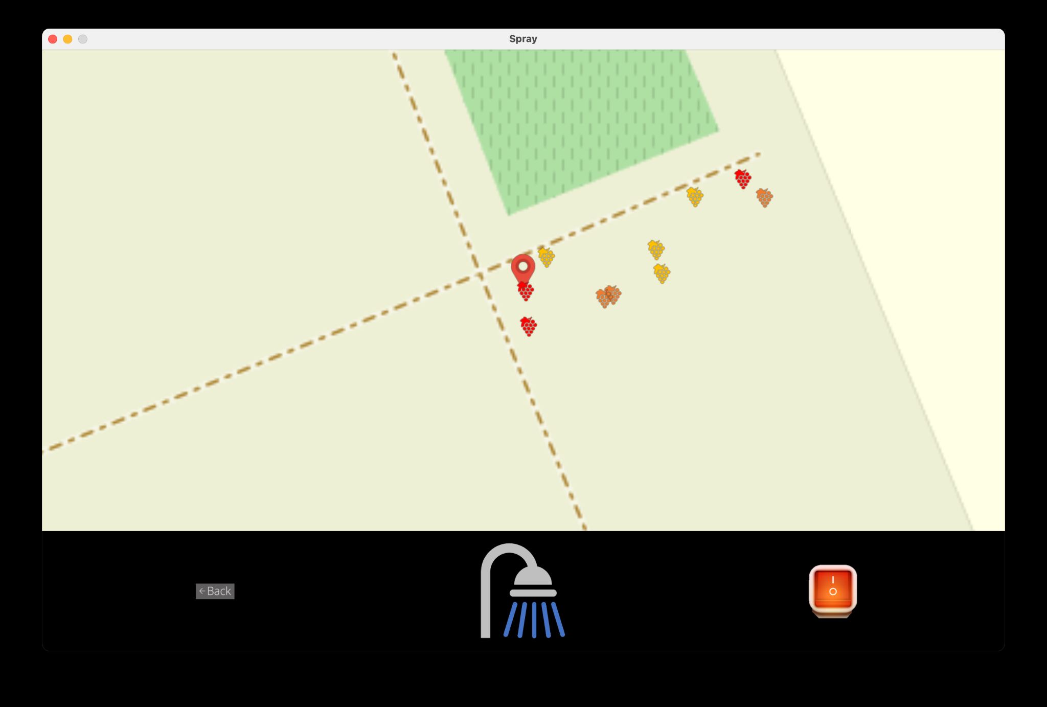 Spray Map UI