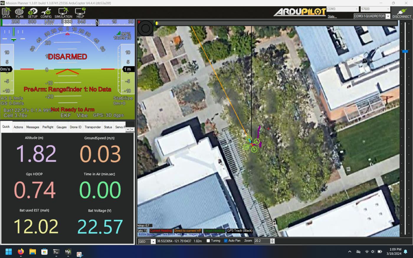 GPS log — LiDAR ON near FC