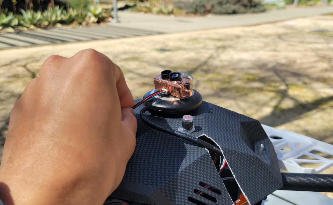 GPS log — shielded LiDAR, no GPS canopy