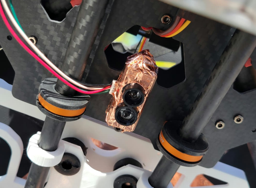 Final LiDAR mount on drone frame